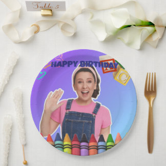 Ms.Rachel Custom Birthday Plates  ペーパープレート