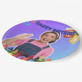 Ms.Rachel Custom Birthday Plates  ペーパープレート (アングル)