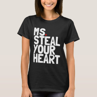 Ms Steal Your Heart Toddler Valentine Outfit Girls Tシャツ