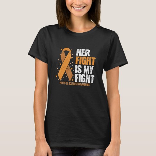 MS Support Fight My Fight Multiple Sclerosis A Tシャツ (正面)