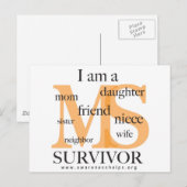 MS Surviver – 女性 ポストカード (正面/裏面)