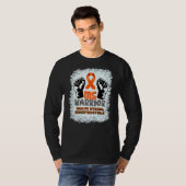 Ms Warrior不破壊の多発性硬化症アウェア Tシャツ (正面フル)