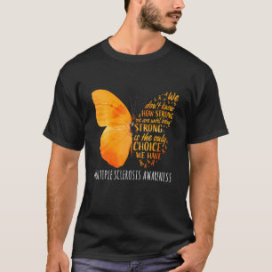 Ms Warrior多発性硬化症認識度オレンジが Tシャツ