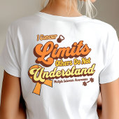 MS Warrior,オレンジ色のリボン,認識度サポートギフト, Tシャツ