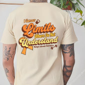 MS Warrior,オレンジ色のリボン,認識度サポートギフト, Tシャツ