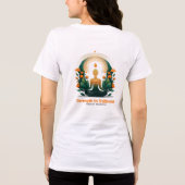 MS Warrior、ヨガ恋人、多発性硬化症サポート トライブレンドＴシャツ (裏面)