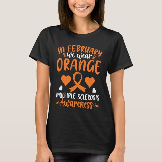 MS Warrior Mom Of A Multiple Sclerosis Awareness Tシャツ (正面)