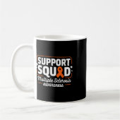 Ms Warrior Ms Support Squad Multiple Clerosis Awa コーヒーマグカップ (左)