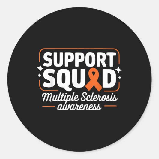 Ms Warrior Ms Support Squad Multiple Clerosis Awa ラウンドシール (正面)