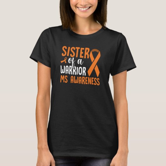 MS Warrior Multiple Sclerosis Awareness Brother Of Tシャツ (正面)