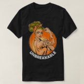 MS Warrior Unbreakable Multiple Sclerosis Awarenes Tシャツ (デザイン正面)