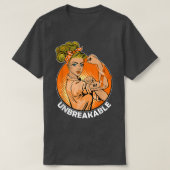 MS Warrior Unbreakable Multiple Sclerosis Awarenes Tシャツ (デザイン正面)
