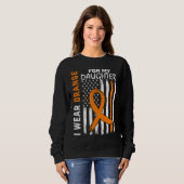 MS Wear Orange Daughter Multiple Sclerosis Awarene スウェットシャツ (正面フル)