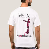 Ms.Xの新しいロゴの大きい前部 Tシャツ (裏面)