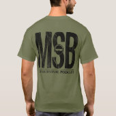 MSBは十分に支持します Tシャツ (裏面)