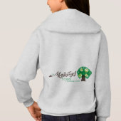 MSCUの木及びロゴのフード付きスウェットシャツ (裏面)