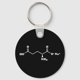 MSGのグルタミン酸ナトリウムの分子の化学式 キーホルダー