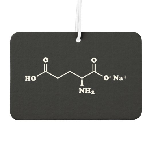 MSGグルタミン酸ナトリウム分子化学式 カーエアーフレッシュナー (裏面)