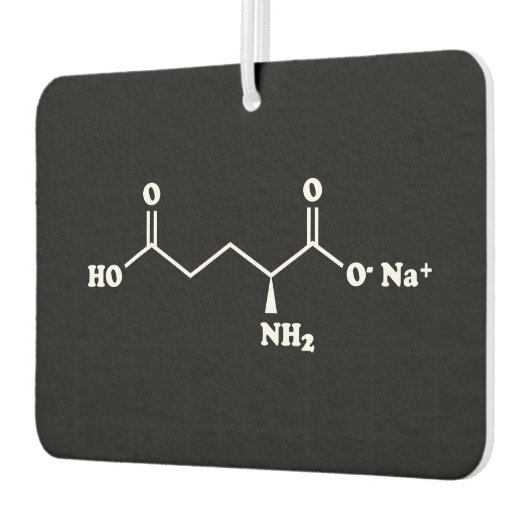 MSGグルタミン酸ナトリウム分子化学式 カーエアーフレッシュナー (左)