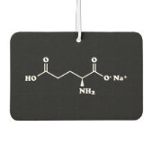 MSGグルタミン酸ナトリウム分子化学式 カーエアーフレッシュナー (正面)