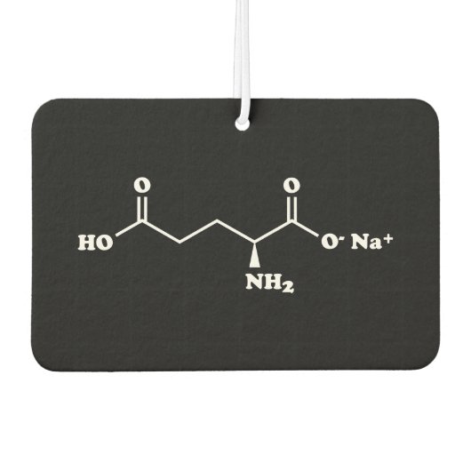 MSGグルタミン酸ナトリウム分子化学式 カーエアーフレッシュナー (正面)