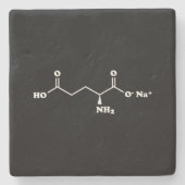 MSGグルタミン酸ナトリウム分子化学式 ストーンコースター (正面)