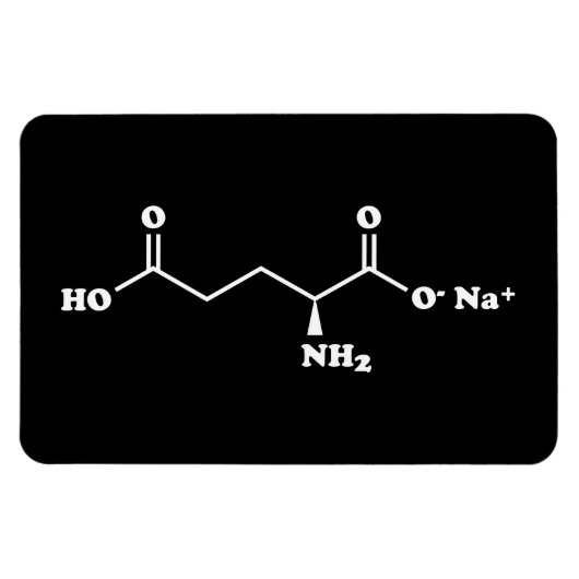 MSGグルタミン酸ナトリウム分子化学式 マグネット (横)
