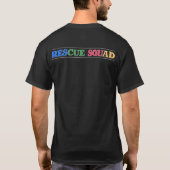 MSG 2019 Rescue Squad – メンズクローンレターBK Tシャツ (裏面)