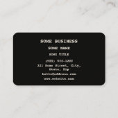 MSG Monosodium Glutamate Molecule Chemical Formula 名刺 (裏面)