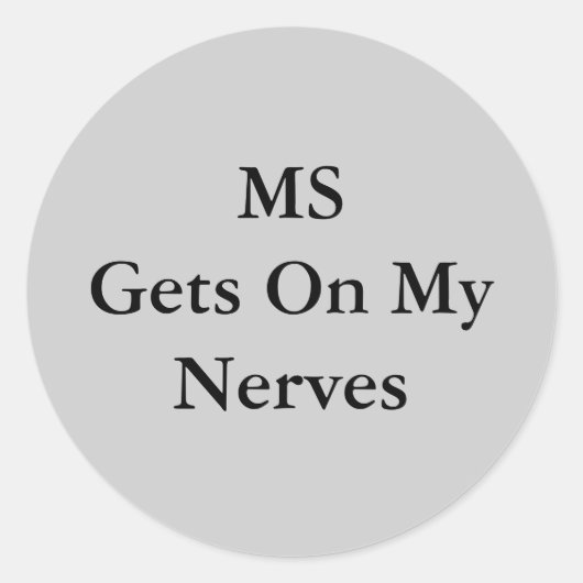 MSGets on MyNerses ラウンドシール (正面)