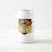 MSLの打上げ隊のロゴ ビールジョッキ (正面左)