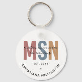 MSNカスタム看護学修士課程 キーホルダー (正面)