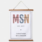 MSNカスタム看護学修士課程 吊り下げ型タペストリー (正面)