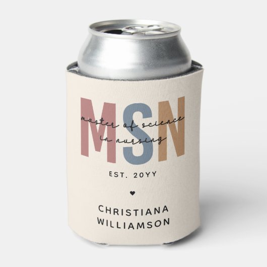 MSNカスタム看護学修士課程 缶クーラー (缶正面)
