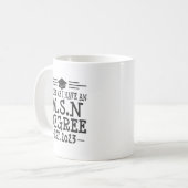 MSN卒業2023看護マスターズ科学 コーヒーマグカップ (正面左)