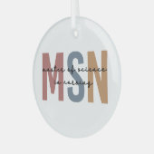 MSN看護学修士課程 ガラスオーナメント (正面左)