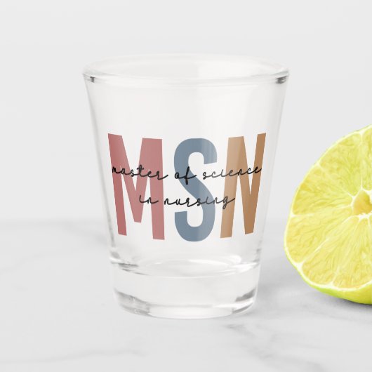 MSN看護学修士課程 ショットグラス (正面)