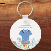 MSN Nurse Blue Scrubs キーホルダー (正面)