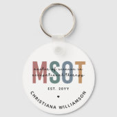 MSOT職業科学の修士セラピー キーホルダー (裏面)
