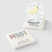 MSOT職業科学の修士セラピー ストーンコースター (横)