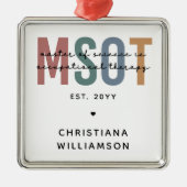 MSOT職業科学の修士セラピー メタルオーナメント (正面)