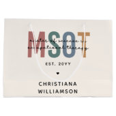 MSOT職業科学の修士セラピー ラージペーパーバッグ (裏面)