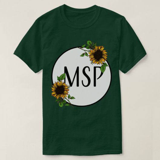 mspひまわり tシャツ (デザイン正面)