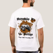 MSUの泥のレスリング Tシャツ (裏面)