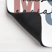 MSWソーシャルワークのマスターレトロ卒業 マウスパッド (コーナー)