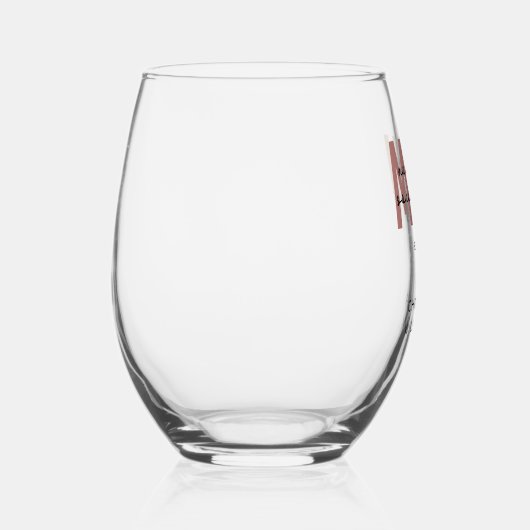 MSW社会カスタム業務修士レトロ卒業 ステムなしワイングラス (右)