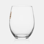 MSW社会カスタム業務修士レトロ卒業 ステムなしワイングラス (左)