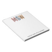 MSW社会カスタム業務修士レトロ卒業 ノートパッド (アングル)