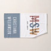 MSW社会カスタム業務修士レトロ卒業 ハンドタオル (ハンドタオル)