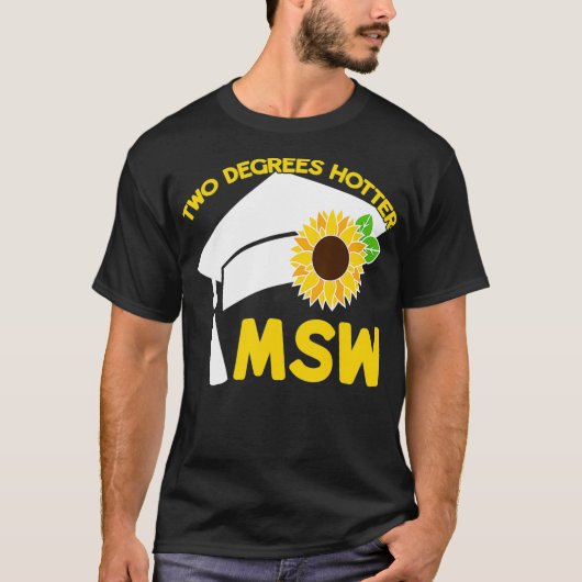 MSW社会事業修士2度ホッターマスター Tシャツ (正面)